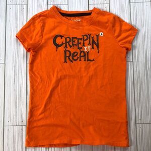 Cat & Jack Halloween Creepin' it Real Short Sleeve T-Shirt - Size S/6